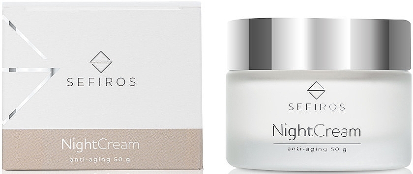 Przeciwstarzeniowy krem do twarzy na noc - Sefiros Night Cream Anti-Aging — Zdjęcie N1