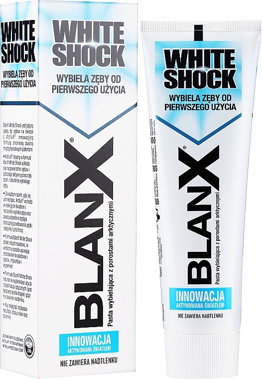 PRZECENA! Wybielająca pasta do zębów - BlanX White Shock Brilliant Toothpaste * — Zdjęcie N2