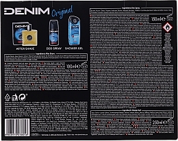 PRZECENA! Denim Original - Zestaw (ash/lot 100 ml + deo/spray 150 ml + sh/gel 250 ml) * — Zdjęcie N7