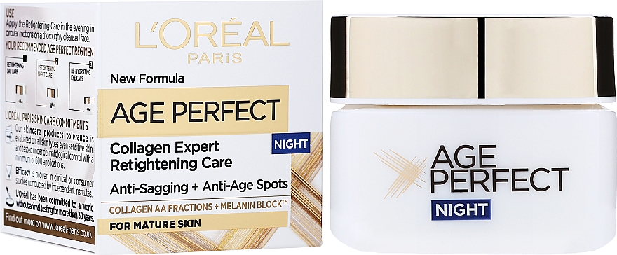 Krem przeciw odwodnieniu na noc - L'Oreal Paris Age Perfect Re-Hydrating Night Cream — фото N2