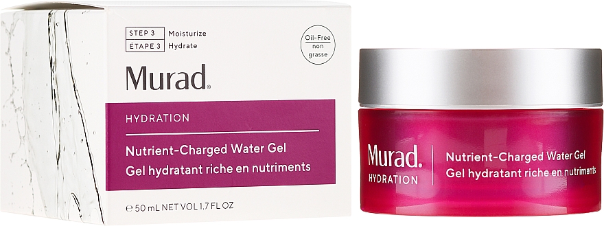 Intensywnie nawilżający beztłuszczowy żel-krem do twarzy - Murad Hydration Nutrient Charged Water Gel — Zdjęcie N1