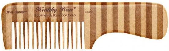 Grzebień bambusowy - Olivia Garden Healthy Hair Eco-Friendly Bamboo Comb 3 — Zdjęcie N1