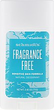 Naturalny dezodorant bezzapachowy w sztyfcie do skóry wrażliwej - Schmidt's Fragrance Free Natural Deodorant — Zdjęcie N5
