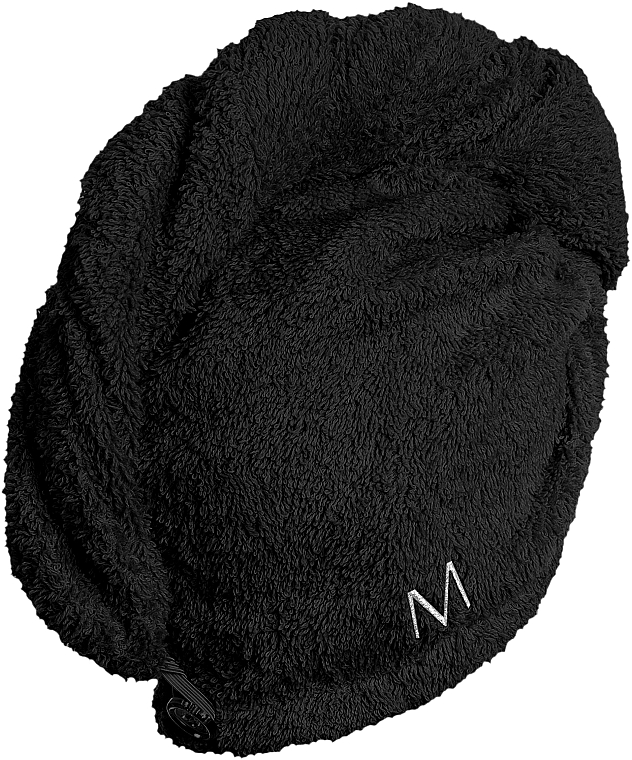 Ręcznik-turban do suszenia włosów, czarny - MAKEUP — Zdjęcie N3