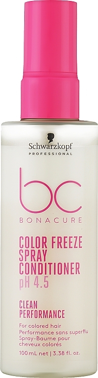 Odżywka do włosów farbowanych w sprayu - Schwarzkopf Professional Bonacure Color Freeze Spray Conditioner pH 4.5 — Zdjęcie N1