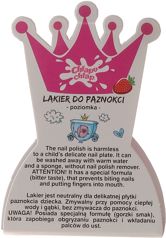 Lakier do paznokci zmywalny wodą dla dzieci - Chlapu Chlap — Zdjęcie N3