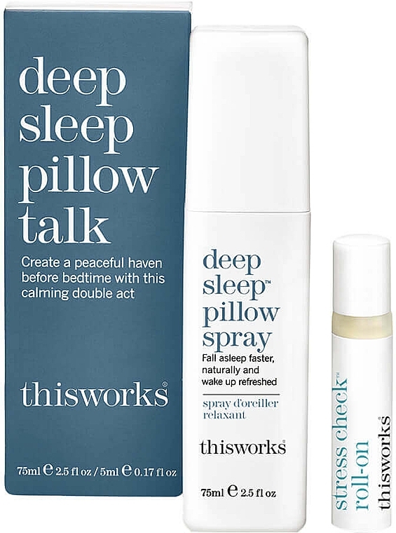 Zestaw - This Works Deep Sleep Pillow Talk Kit (mist/75ml + oil/5ml) — Zdjęcie N1