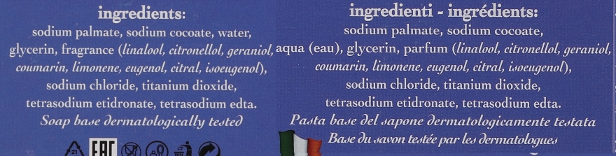 Naturalne mydło w kostce Toskańska lawenda - Saponificio Artigianale Fiorentino Tuscan Lavender Scented Soap — Zdjęcie N3