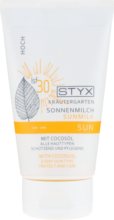 Kokosowe mleczko przeciwsłoneczne do ciała SPF 30 - Styx Naturcosmetic Sun Sunmilk With Cocosoil — Zdjęcie N1