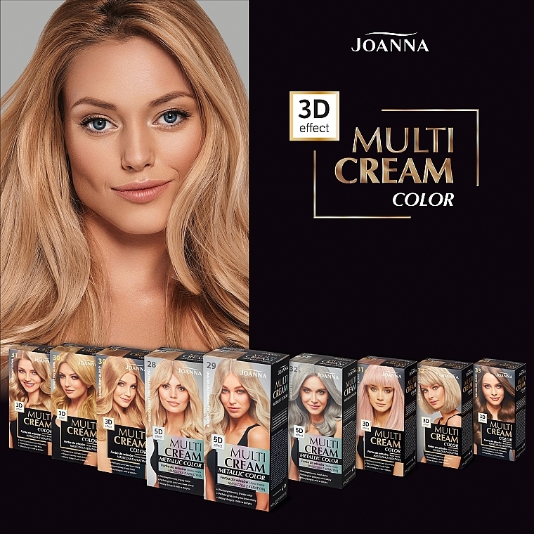 PRZECENA! Joanna Multi Cream Color - Trwała farba do włosów * — Zdjęcie N7