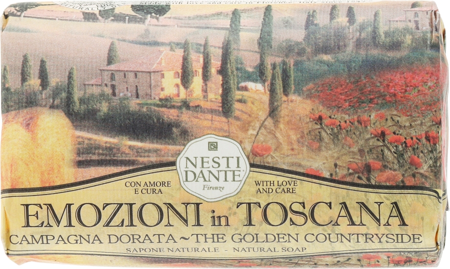 Naturalne mydło w kostce Złoty krajobraz - Nesti Dante Emozioni in Toscana Campagna Dorata
