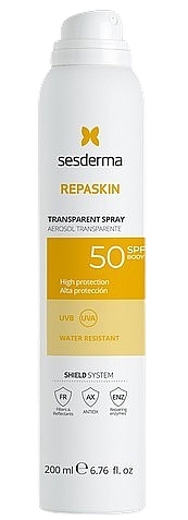 Spray do ciała chroniący przed słońcem - SesDerma Laboratories Repaskin Transparent Spray  — Zdjęcie N1