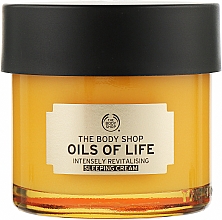 Rewitalizujący krem do twarzy na noc - The Body Shop Oils of Life Sleeping Cream — Zdjęcie N1