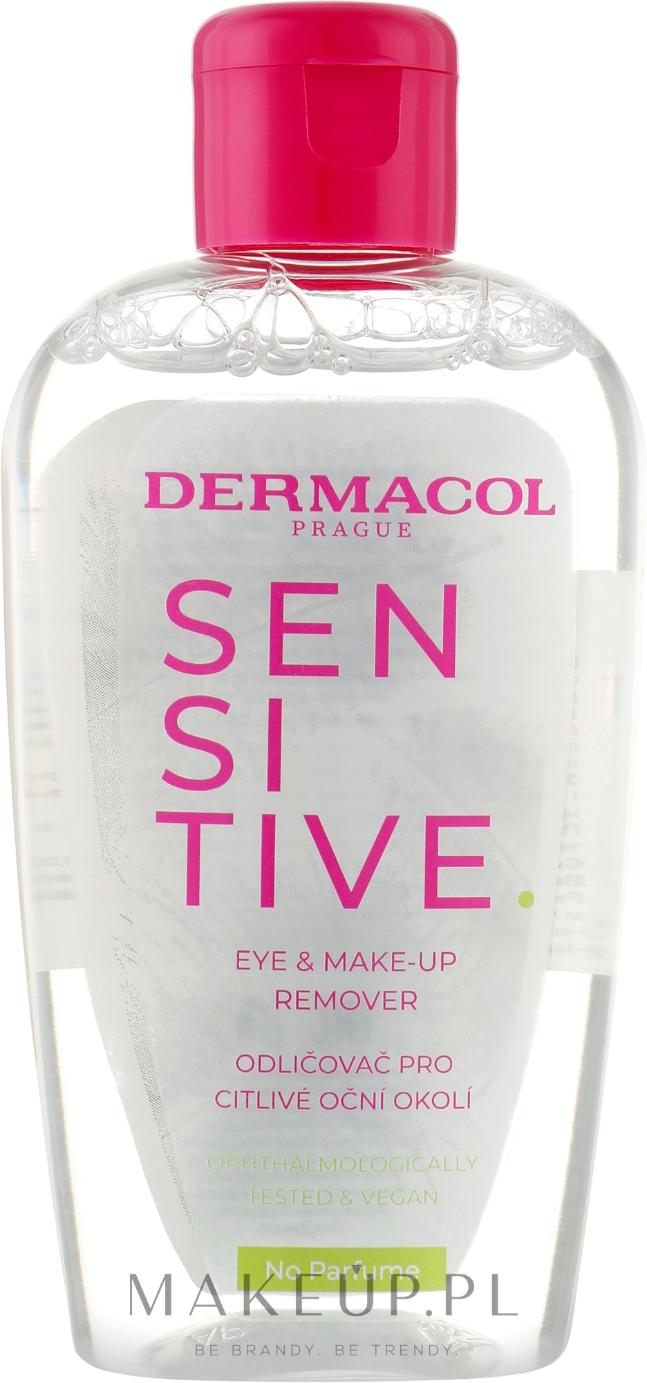 Delikatny płyn do demakijażu oczu - Dermacol Sensitive Eye Make-Up Remover Olive Extract — Zdjęcie 150 ml