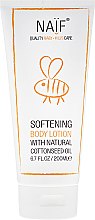 Zmiękczający balsam do ciała z naturalnym ekstraktem z nasion bawełny - Naïf Baby Softening Body Lotion — Zdjęcie N3