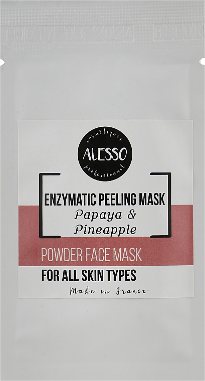 Enzymatyczna maseczka peelingująca w proszku - Alesso Professionnel Powder Face Mask — Zdjęcie N1