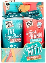 Kup PRZECENA! Zestaw - Dirty Works Greatest Mitts Hand Care Duo (soap 300 ml + h/cr 300 ml) *