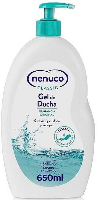 Żel pod prysznic - Nenuco Classic Shower Gel Original Fragrance (z dozownikiem) — Zdjęcie N1