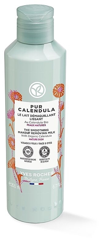 Mleczko do demakijażu twarzy z nagietkiem - Yves Rocher Pure Calendula Make-Up Remover Milk  — Zdjęcie N1