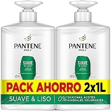 Kup Zestaw dla mężczyzn - Pantene Pro-V Soft & Smooth Shampoo (shmp/2x1000ml)