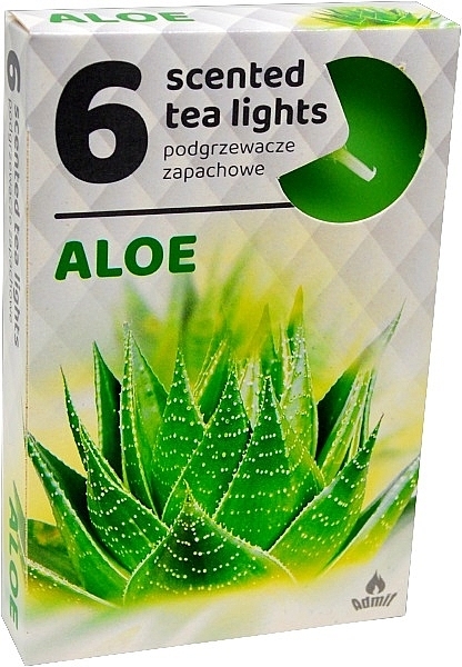 Podgrzewacze zapachowe tealight Aloes, 6 szt. - Admit Scented Tea Light Aloe — Zdjęcie N1