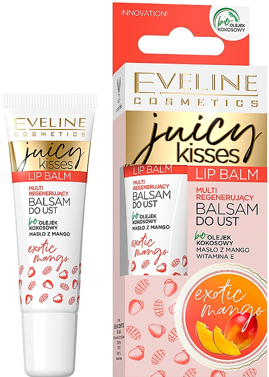 Balsam do ust regenerująco-odżywczy - Eveline Cosmetics Juicy Kisses — Zdjęcie N1
