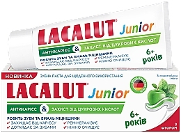 Kup Pasta do zębów przeciw próchnicy i chroniąca przed kwasami cukrowymi - Lacalut Junior