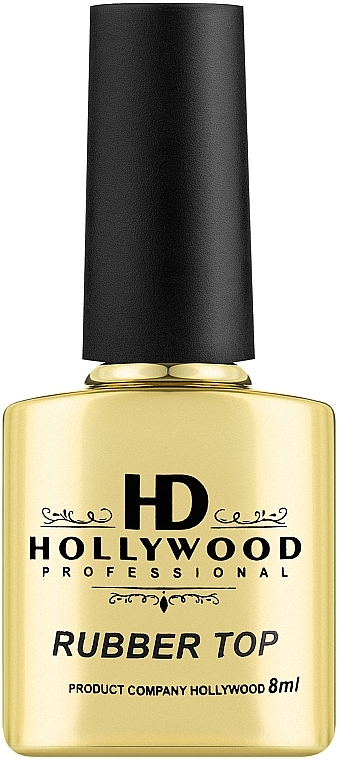 Top coat do lakieru żelowego - HD Hollywood Rubber Top — Zdjęcie N1