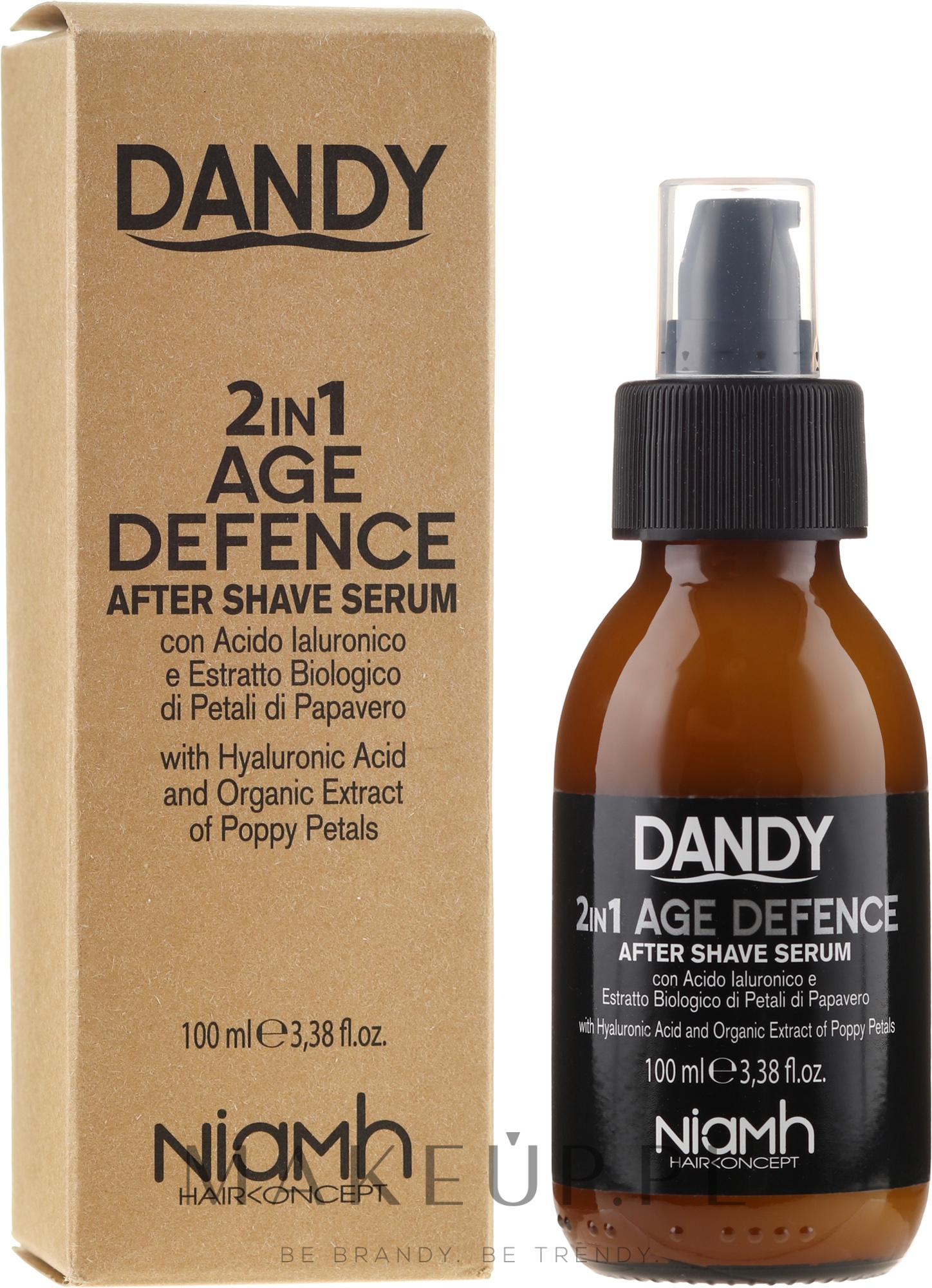 Serum do twarzy po goleniu dla mężczyzn - Niamh Hairconcept Dandy 2 in 1 Age Defence Aftershave Serum — Zdjęcie 100 ml