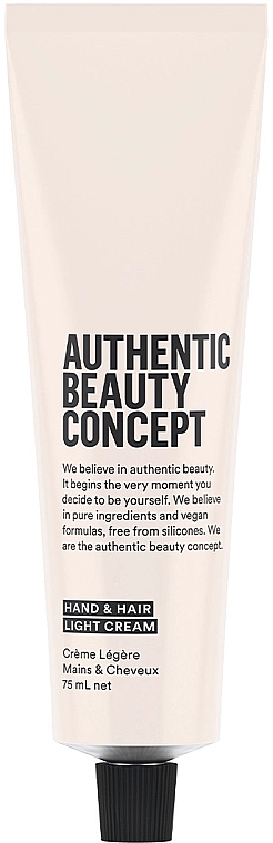 Lekki krem do rąk i włosów - Authentic Beauty Concept Hand & Hair light Cream — Zdjęcie N2