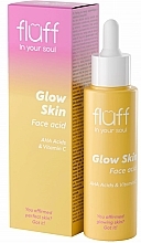 Wygładzający peeling nawilżający twarz z witaminą C - Fluff Glow Skin Acid Scrub — Zdjęcie N1