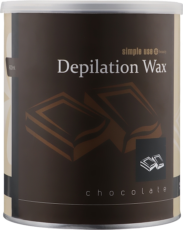 Ciepły wosk do depilacji w słoiczku Czekolada - Simple Use Beauty Depilation Wax — Zdjęcie N3