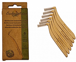 Kup Bambusowe szczoteczki międzyzębowe, rozm. C (0,8 mm), 6 szt. - Curanatura Interdental Toothbrush