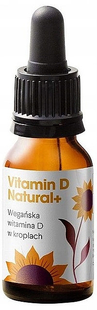 Suplement diety Wegańska witamina D w kroplach - Health Labs Care Vitamin D Natural+ — Zdjęcie N1