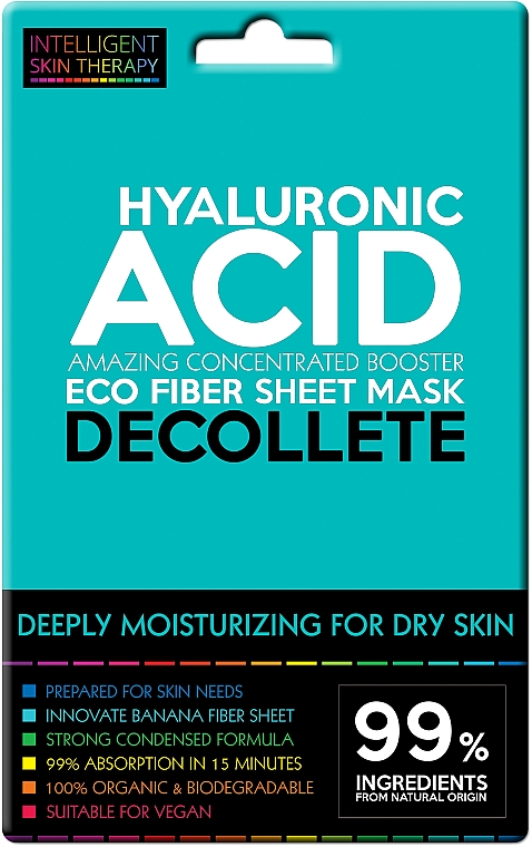 Ekspresowa nawilżająca maska do dekoltu - Beauty Face IST Extremely Moisturizing Decolette Mask Hyaluronic Acid — Zdjęcie N1