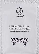 Matujący krem do twarzy na dzień - Lambre Evermatting Line Matting Day Cream (próbka) — Zdjęcie N1