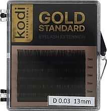 Kup Sztuczne rzęsy Gold Standard D 0,03 (6 rzędów po 13 mm) - Kodi Professional