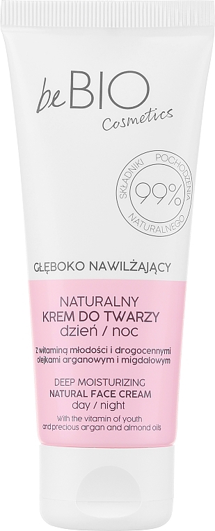 Nawilżający krem do twarzy - BeBio Natural Day/Night Moisturizing Face Cream — Zdjęcie N1