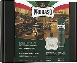 Kup Zestaw do golenia dla mężczyzn - Proraso Green Classic Shaving Duo (sh/cr/150ml + ash/balm/100ml)