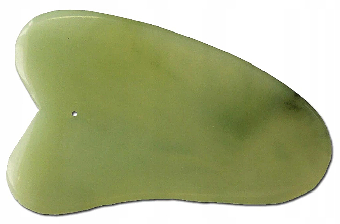 Płytka Gua Sha do masażu z zielonego jadeitu - Deni Carte Gua Sha