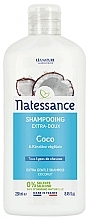 Nabłyszczający szampon do włosów z olejem kokosowym - Natessance Extra Gentle Shampoo Coconut — Zdjęcie N2