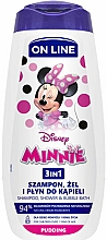Kup Szampon, żel i płyn do kąpieli 3 w 1 dla dzieci Pudding - On Line Kids Disney Minnie 