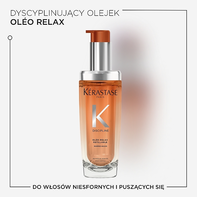 Olej do niesfornych i puszących się włosów - Kerastase Discipline Oleo-Relax Control-in-motion Oil Refillable — Zdjęcie N7