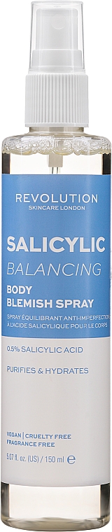 Spray do ciała - Revolution Skincare Salicylic Balancing Body Spray With Salicylic Acid — Zdjęcie N1