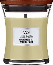 Kup Świeca zapachowa w szkle - WoodWick Hourglass Candle Lemongrass & Lily 