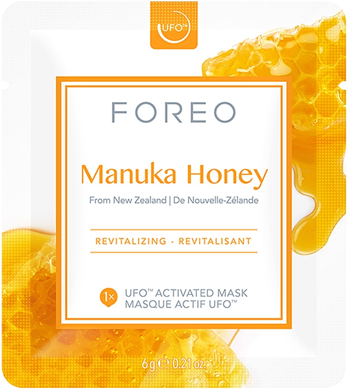 Rewitalizująca maseczka do twarzy Miód manuka - Foreo UFO Activated Mask Revitalizing Manuka Honey — Zdjęcie N2