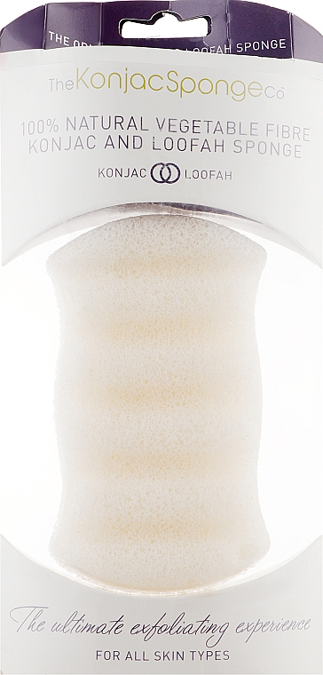 Gąbka - The Konjac Sponge Company Konjac & Loofah Mix Body Sponge — Zdjęcie N3