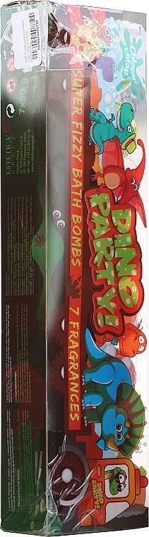 PRZECENA! Zestaw kul do kąpieli - Chlapu Chlap Dino Truck (b/bomb/7x50 g) * — Zdjęcie N2