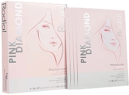 Liftingująca maska do twarzy w płachcie - Rodial Pink Diamond Lifting Mask — Zdjęcie N3
