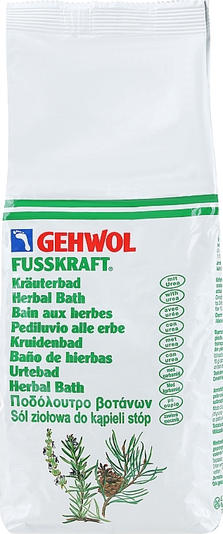 Sól ziołowa do kąpieli stóp - Gehwol Fusskraft Herbal Bath — Zdjęcie N1